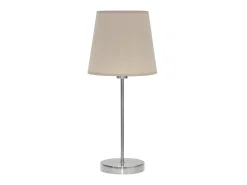 AKUNADECOR Lámpara De Mesa-Lampara Sobremesa Maldivas 1xe14 Niquel/piedra 20d De . Plateado