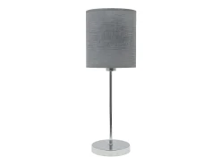 Sale AKUNADECOR Lampara Sobremesa Serie Axel Plata 1xe14 De . Plateado
