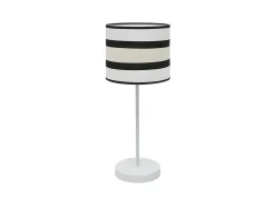 AKUNADECOR Lámpara De Mesa-Lamprara Sobremesa Pequeña Modelo Karla /beis Blanco