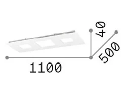 Ideal Lux LED Decorativo Grande Simple Empotrar , 3000K Blanco Outlet