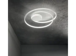 Ideal Lux LED Decorativo Remolino Integrado LED Semi Empotrado , 3000K Blanco Hot