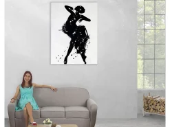 MCW Cuadro-Óleo bailarina pintado a mano Multicolor