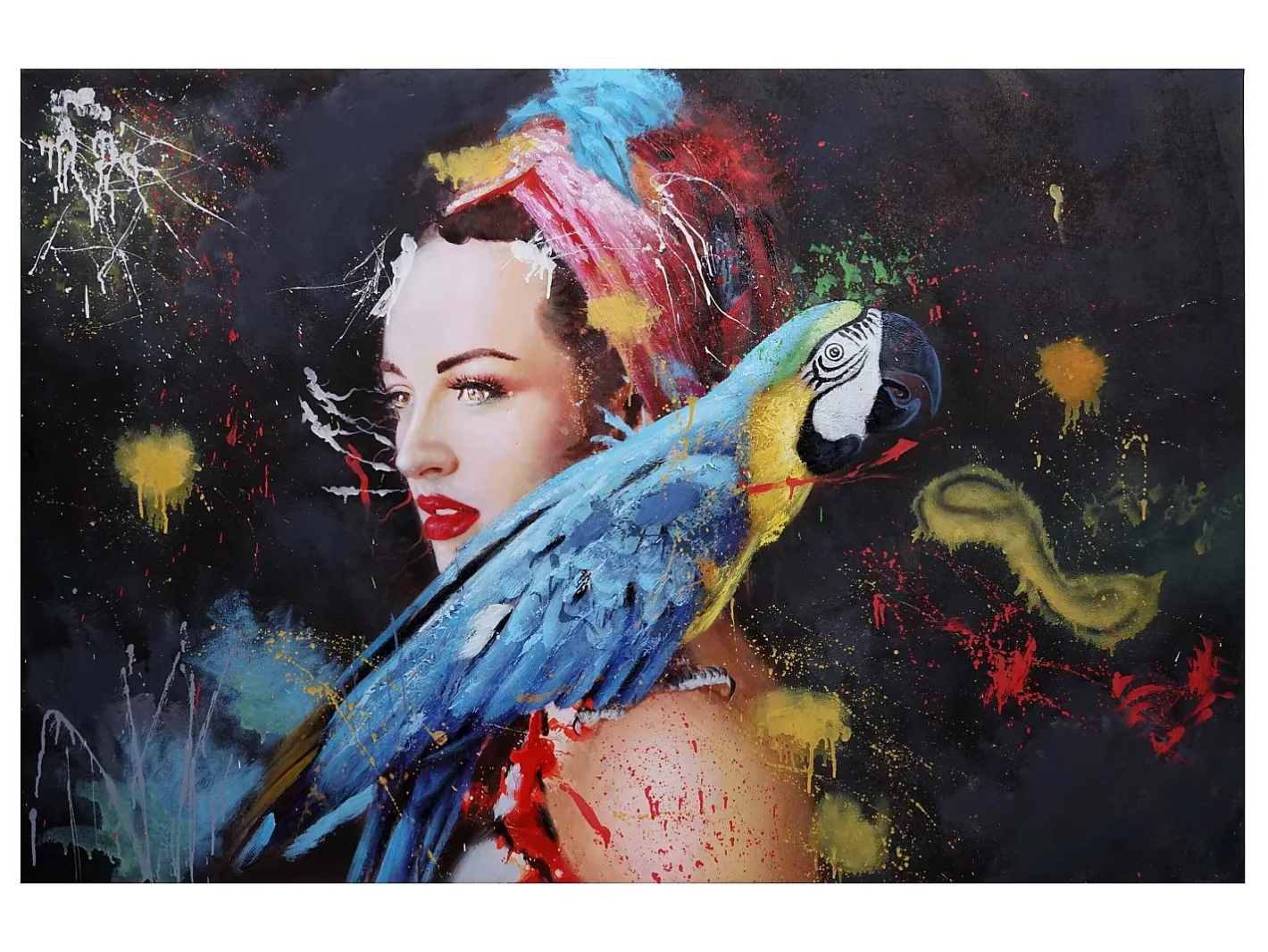 MCW Óleo mujer -H25 pintado a mano, 80x120cm Multicolor Online