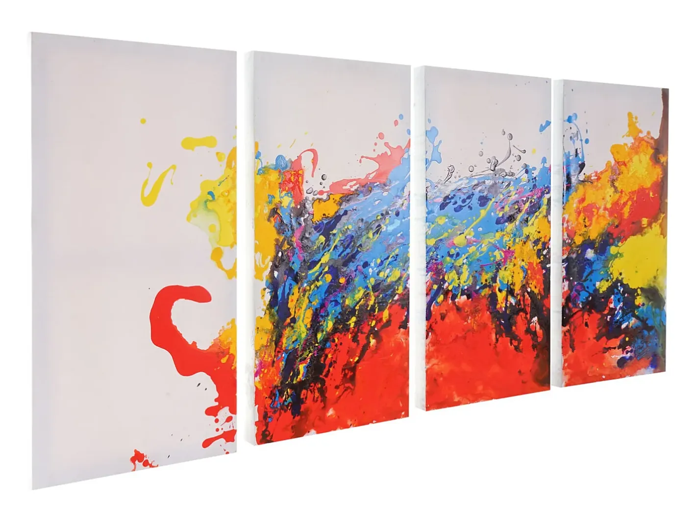 MCW Cuadro-Óleo Wave pintado a mano Multicolor