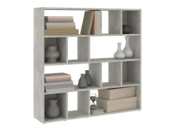 Discount Librería/Separador de ambientes Hormigón 105x24x102 cm Gris