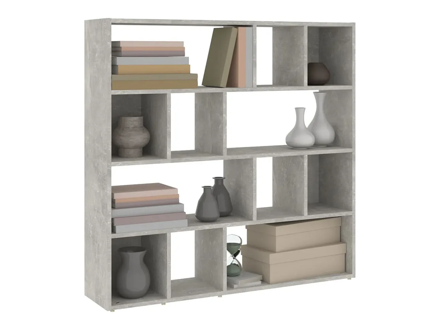 Discount Librería/Separador de ambientes Hormigón 105x24x102 cm Gris