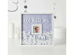 Discount Libro de visitas con marco de madera cuadrado - 30x30 cm Blanco