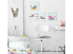 Happyfriday Lienzo 27x27 cm Little birds Multicolor New