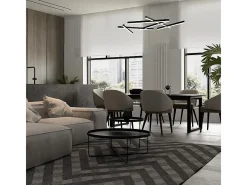 Online Maytoni Line Lámpara colgante de techo LED integrada negra Negro