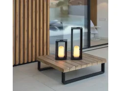 Newgarden Linterna de jardín de metal con batería Siroco de 50 cm con control remoto y bombilla recargable de 200 lúmenes Negro Online