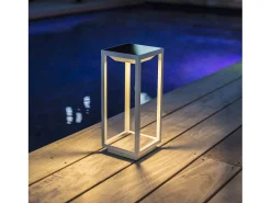 Lumisky Iluminación Exterior-Linterna solar recargable H33CM HYDRA Blanco