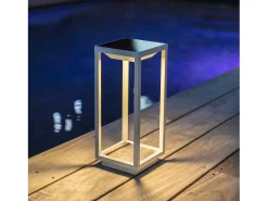 Lumisky Iluminación Exterior-Linterna solar recargable H33CM HYDRA Blanco