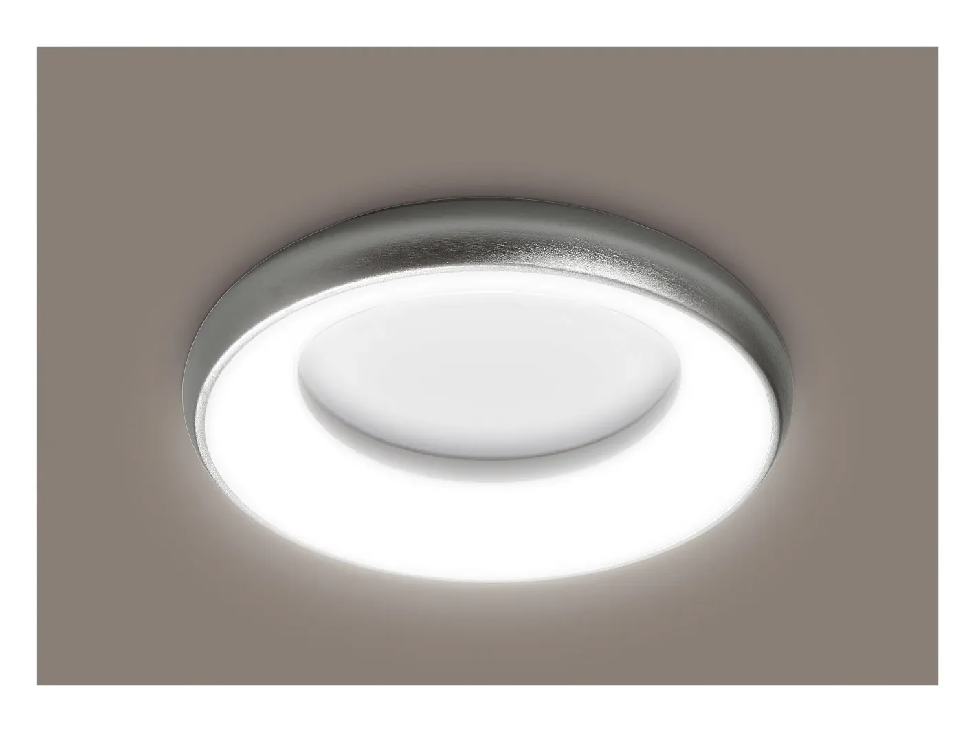Lámpara Suspendida-Lámapra de techo FRED estilo moderno - D. 29,8 cm - circular - LED SMD 25W - 1850 Y 3K - 120º Y 125º - IP40 - aluminio y policarbonato opal - Negro