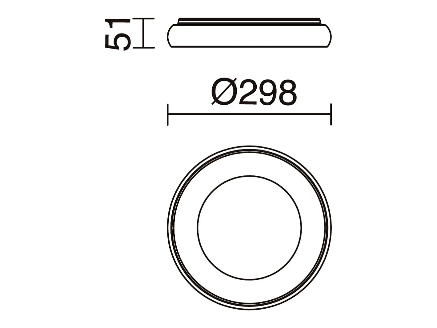Lámpara Suspendida-Lámapra de techo FRED estilo moderno - D. 29,8 cm - circular - LED SMD 25W - 1850 Y 3K - 120º Y 125º - IP40 - aluminio y policarbonato opal - Gris
