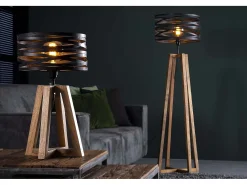 Kawola Lámpara De Mesa-Lámpara - Madera - DALIAN Negro