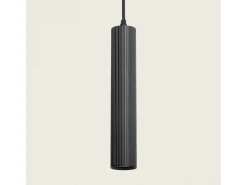 Ledkia Lámpara Suspendida-Lámpara Colgante Aluminio Aritz 1 Foco Negro