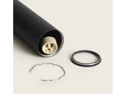 Ledkia Lámpara Suspendida-Lámpara Colgante Aluminio Aritz 4 Focos Negro