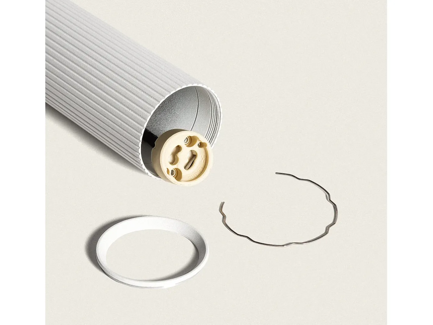 Ledkia Lámpara Suspendida-Lámpara Colgante Aluminio Aritz 4 Focos Blanco