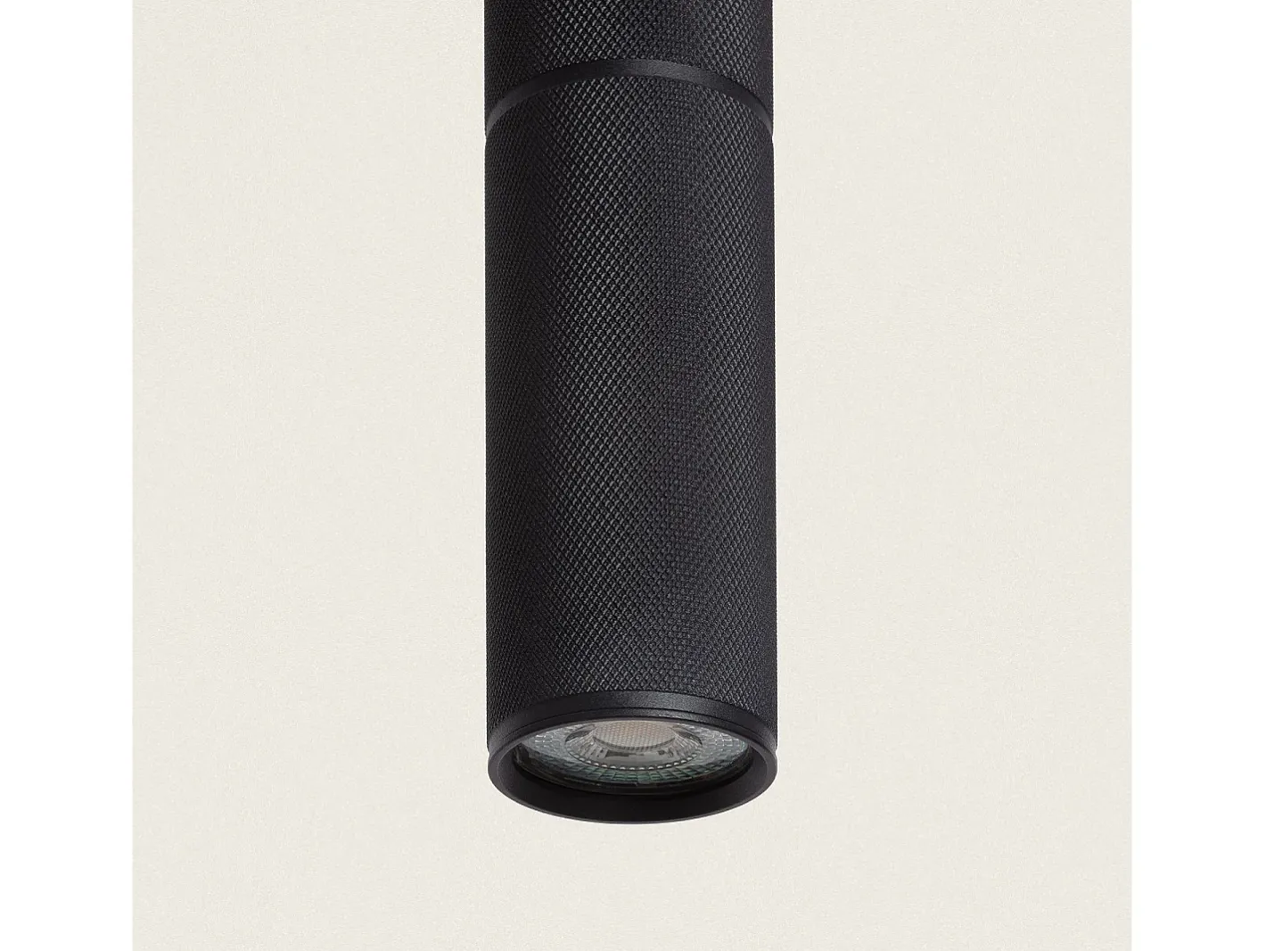 Ledkia Lámpara Suspendida-Lámpara Colgante Aluminio Breixo 4 Focos Negro Multicolor