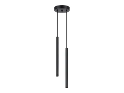 Sollux Lighting Lámpara colgante Arche moderno de acero - 2 fuentes luminosas - L.15 x A.118 cm - Negro Outlet