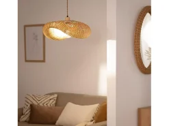 Online Ledkia Lámpara Colgante Bambú Kathu Karatasi Natural Multicolor