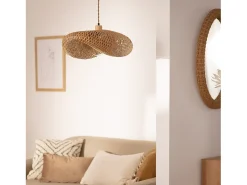 Online Ledkia Lámpara Colgante Bambú Kathu Karatasi Natural Multicolor
