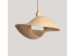Ledkia Lámpara Colgante Bambú Shuka Acacia Ø480 mm ILUZZIA Multicolor Best