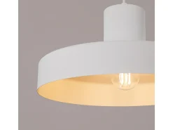 Sollux Lighting Lámpara Colgante Bilo Moderno De Acero - 1 Fuentes Luminosas - L.35 X A.120 Cm - Blanco Sale