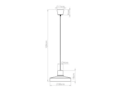 Sollux Lighting Lámpara Colgante Bilo Moderno De Acero - 1 Fuentes Luminosas - L.35 X A.120 Cm - Blanco Sale