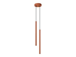 Sollux Lighting Lámpara colgante Brill moderno de acero - 2 fuentes luminosas 4000K - L.15 x A.104 cm - ocre Rojo Best