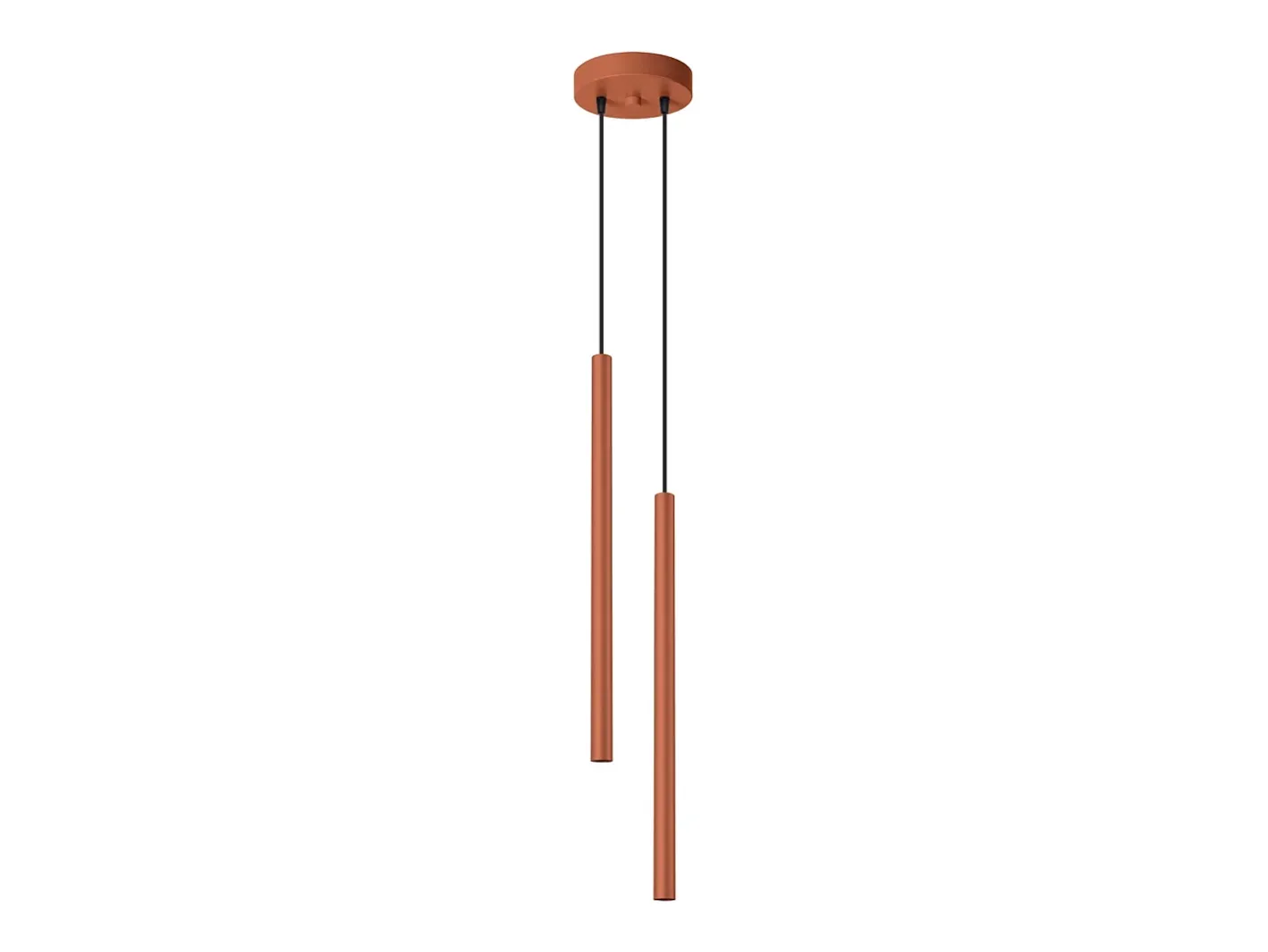 Sollux Lighting Lámpara colgante Brill moderno de acero - 2 fuentes luminosas 4000K - L.15 x A.104 cm - ocre Rojo Best