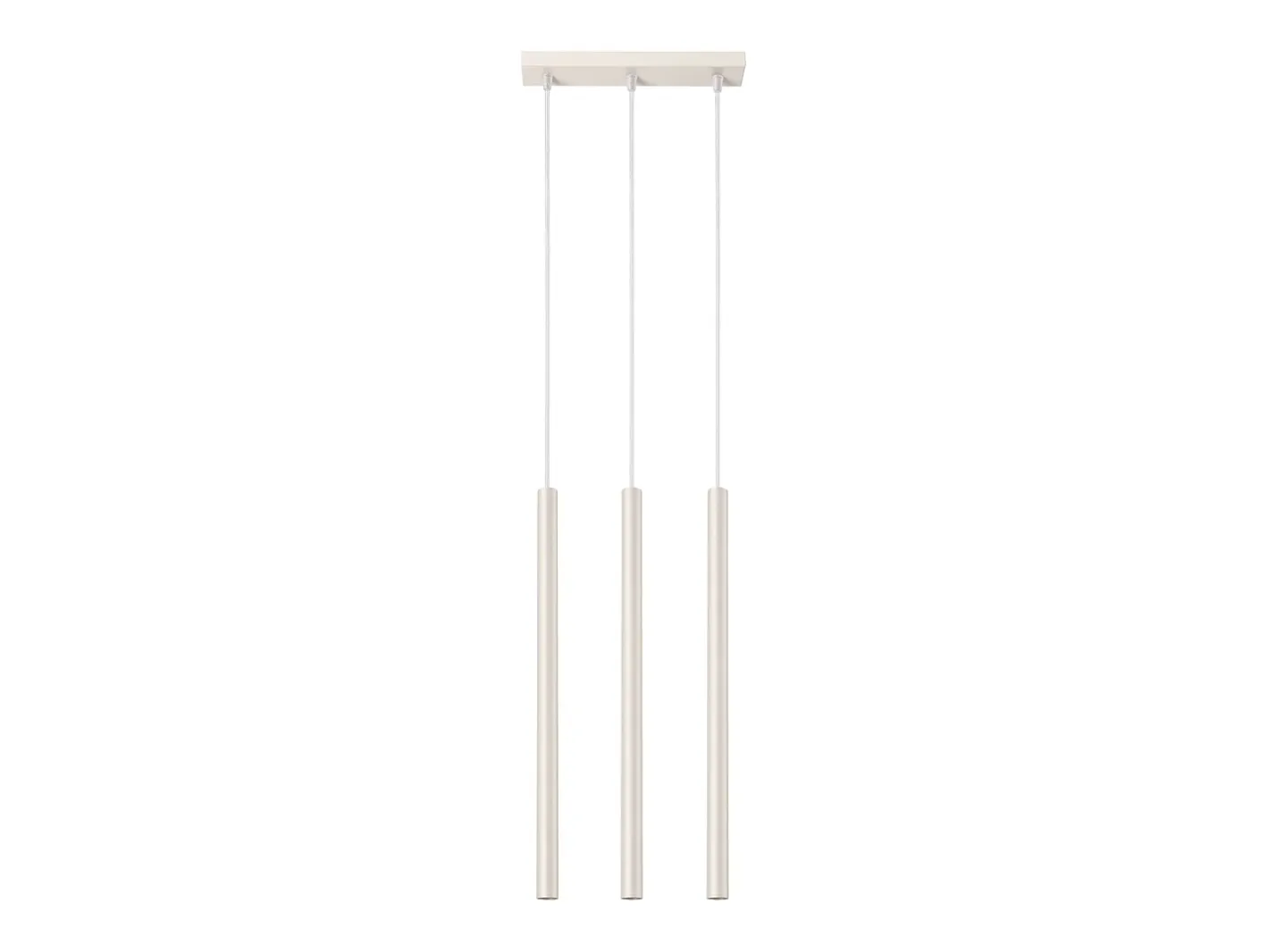 Hot Sollux Lighting Lámpara colgante Brill moderno de acero - 3 fuentes luminosas 3000K - L.30 x A.94 cm - Beige