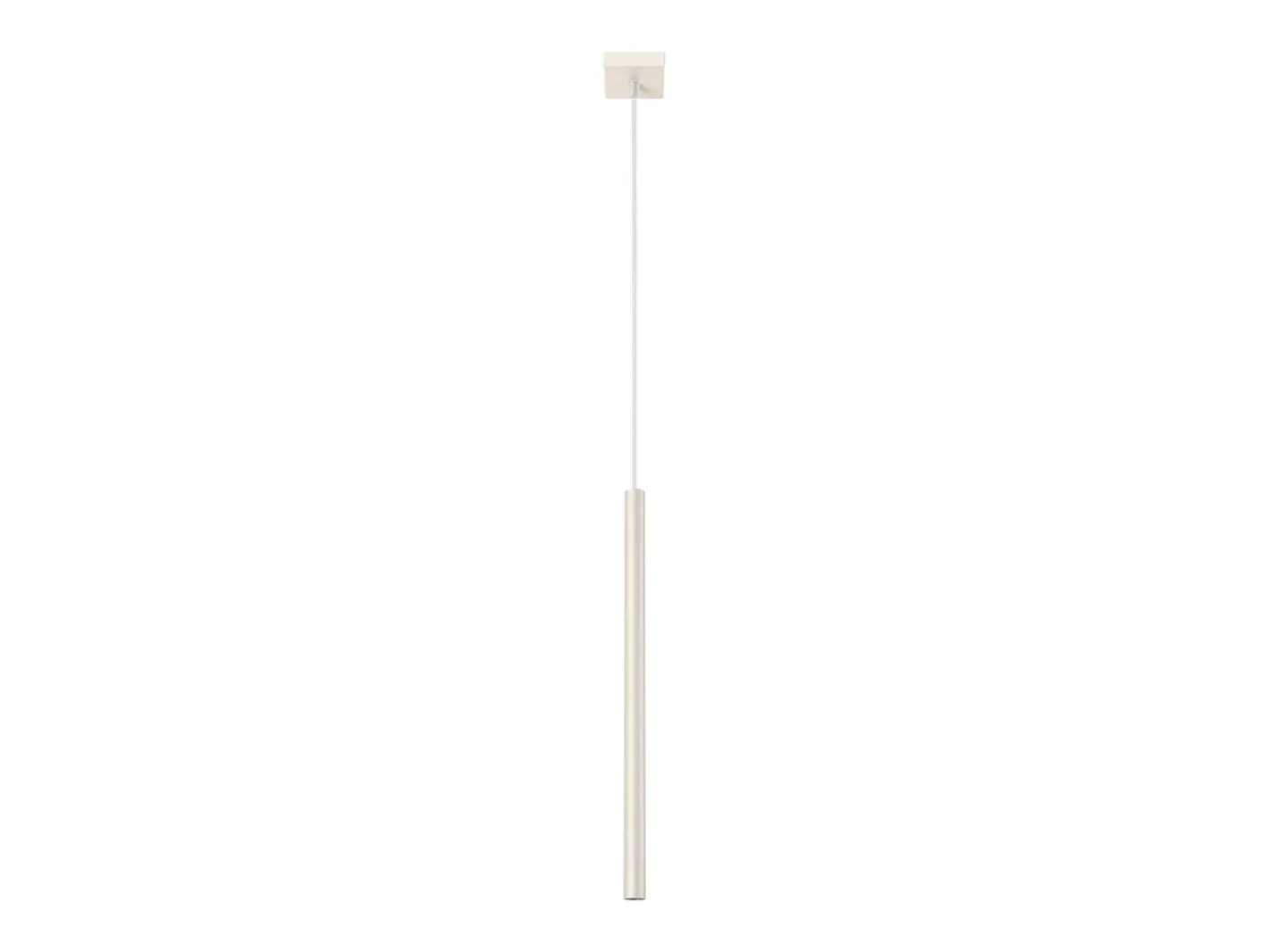 Discount Sollux Lighting Lámpara colgante Brill moderno de acero - 1 fuentes luminosas 3000K - L.8 x A.114 cm - Beige