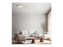 Plafón-Lámpara colgante CONE mate 9x7W 3000K Perenz Blanco