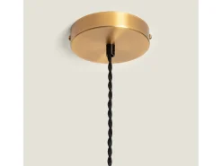 Ledkia Lámpara Colgante Cristal Diamound Ámbar Multicolor New