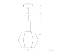 Ledkia Lámpara Colgante Cristal Diamound Ámbar Multicolor New