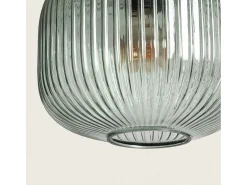 Ledkia Lámpara Suspendida-Lámpara Colgante Cristal Edwin Verde Multicolor