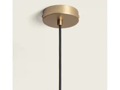 Ledkia Lámpara Suspendida-Lámpara Colgante Cristal Edwin Verde Multicolor