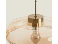 Clearance Ledkia Lámpara Colgante Cristal Hipo Ámbar Multicolor
