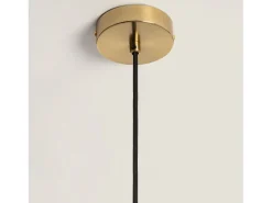 Clearance Ledkia Lámpara Colgante Cristal Hipo Ámbar Multicolor