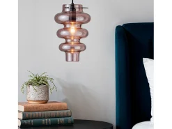 Ledkia Lámpara Colgante Cristal Telder Lila Violeta Best