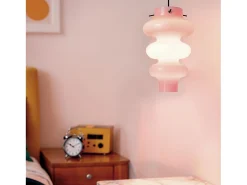 Ledkia Lámpara Colgante Cristal Telder Lila Violeta Best