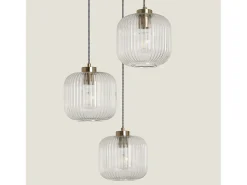 Ledkia Lámpara Colgante Cristal Tri Wilde Transparente Multicolor Best