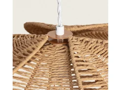 Ledkia Lámpara Suspendida-Lámpara Colgante Cuerda Giay Marrón Multicolor