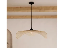 Hot Rendez-Vous Déco Lámpara colgante D75 cm en bambú - Jipi Negro