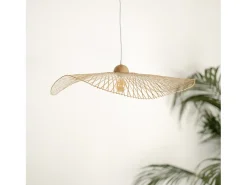 Online Rendez-Vous Déco Lámpara colgante D75 cm en bambú - Jipi Blanco