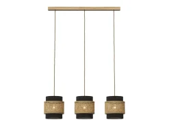 Vicco Lámpara colgante de 3 piezas 70x70x120 morten Negro Best