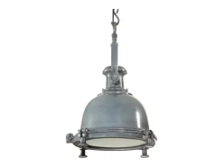 Discount Lámpara colgante de aluminio 34x34x146 cm ES919498 Gris