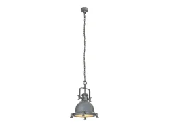 Discount Lámpara colgante de aluminio 34x34x146 cm ES919498 Gris