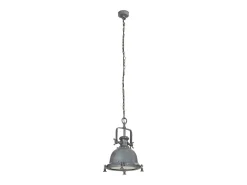 Discount Lámpara colgante de aluminio 34x34x146 cm ES919498 Gris